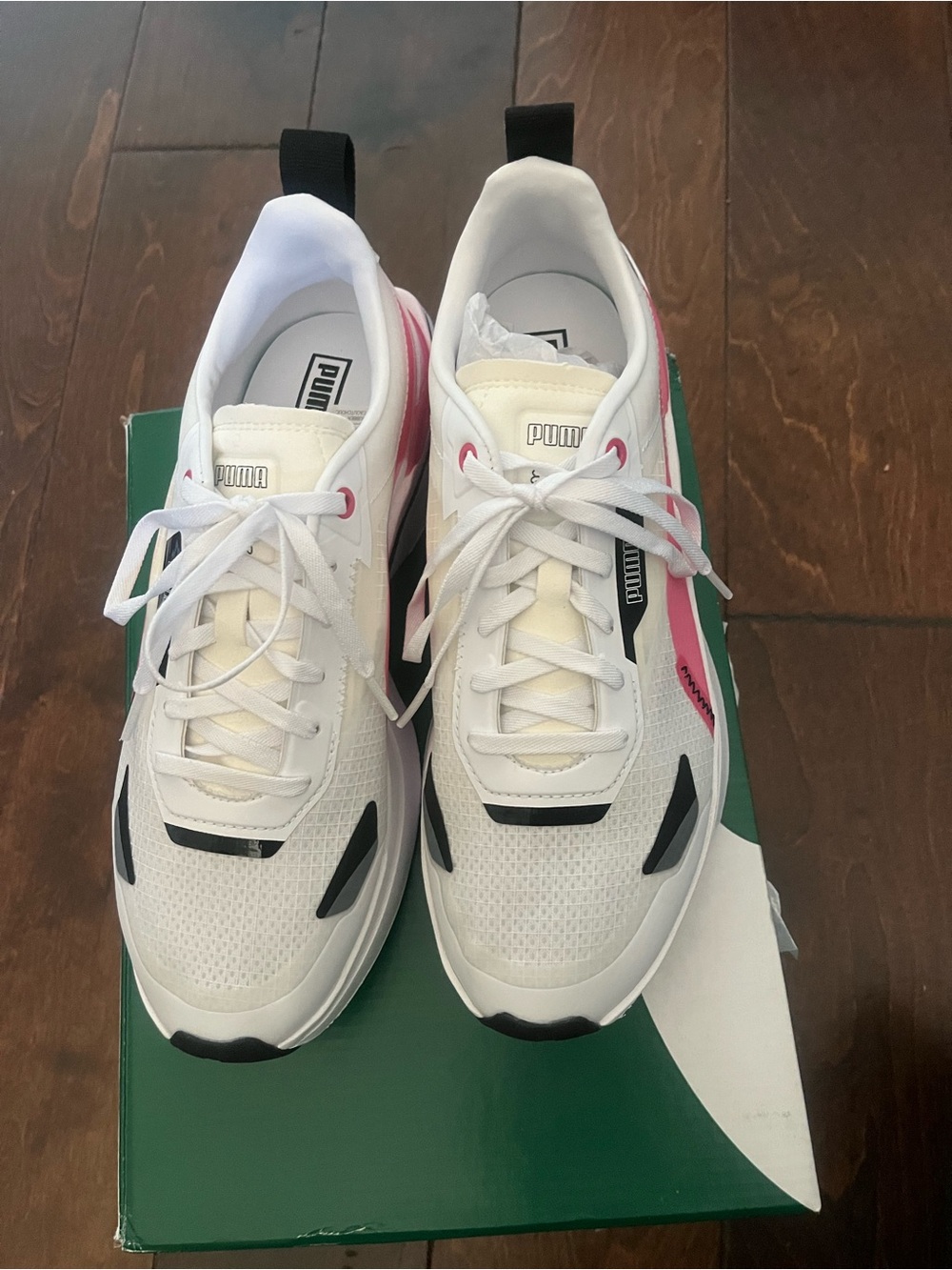 NIB Puma Kosmo Rider white/ sunset pink
Sz 10 - Picture 4 of 10